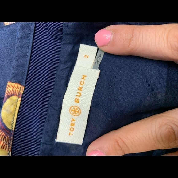 Tory Burch A-line navy skirt - Picture 4 of 6